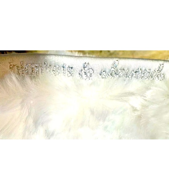 ☁️BLANKETS & BEYOND☁️CHRISTENING CROSS ROSETTE PLUSH BAPTISM SWADDLE BAG NWT - Picture 6 of 8